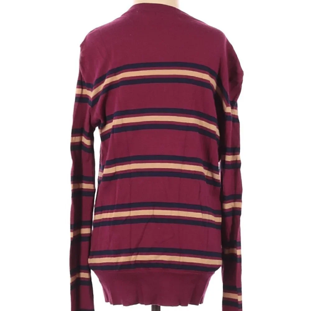 BDG x Urban Outfitters Burgundy Striped Cardigan Size S